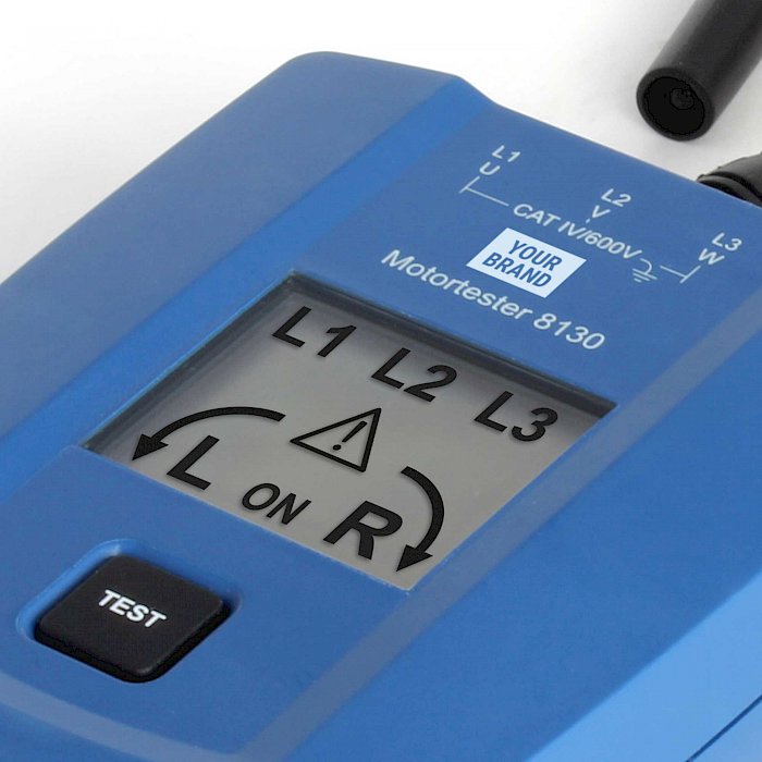 Motortester und Drehfeldrichtungsanzeiger LCD CAT IV 600 V 1