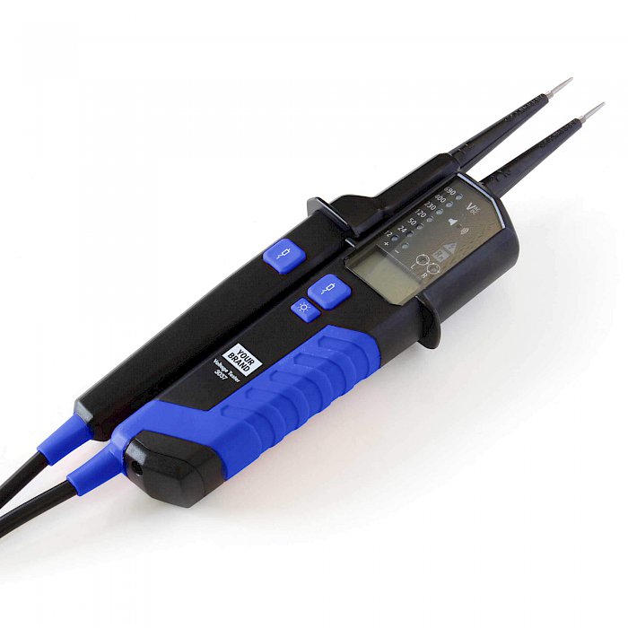 voltage tester with RCD buttons, LCD version